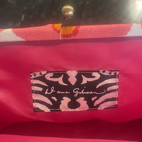 DANA GIBSON PINK IKAT CLUTCH - Picture 4 of 5